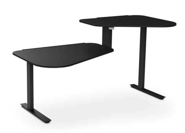 Aeris Active Office Desk Zwart Hoge Tafel Rechts