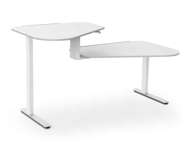 Aeris Active Office Desk Wit Hoge Tafel Links